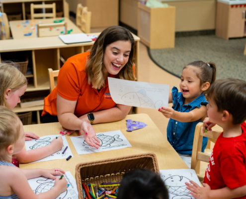 teacher and students
