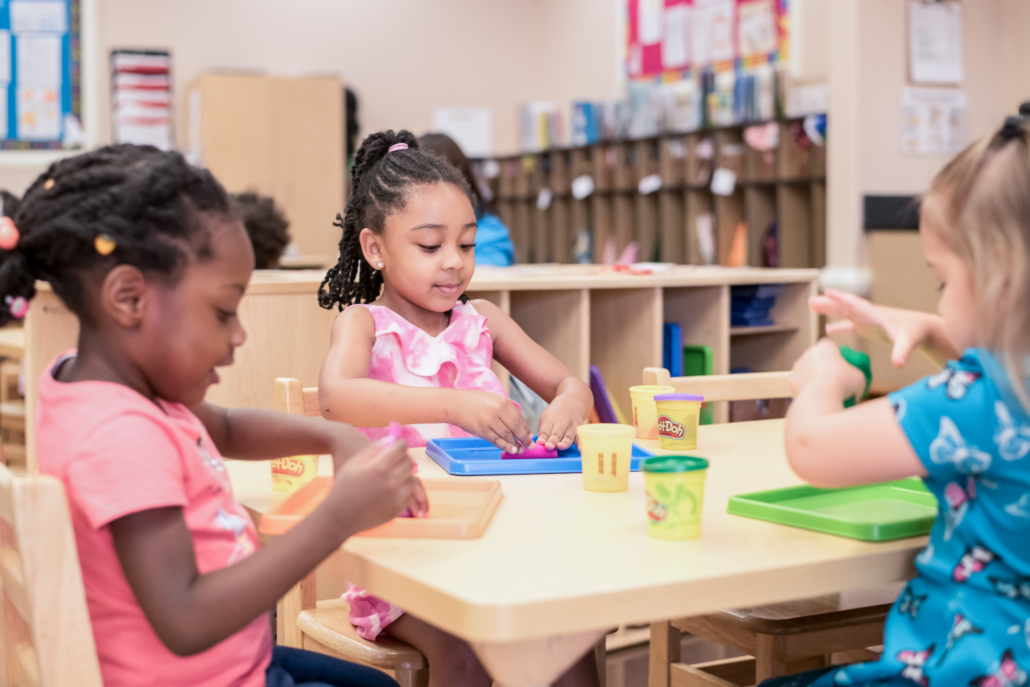 kids at desk